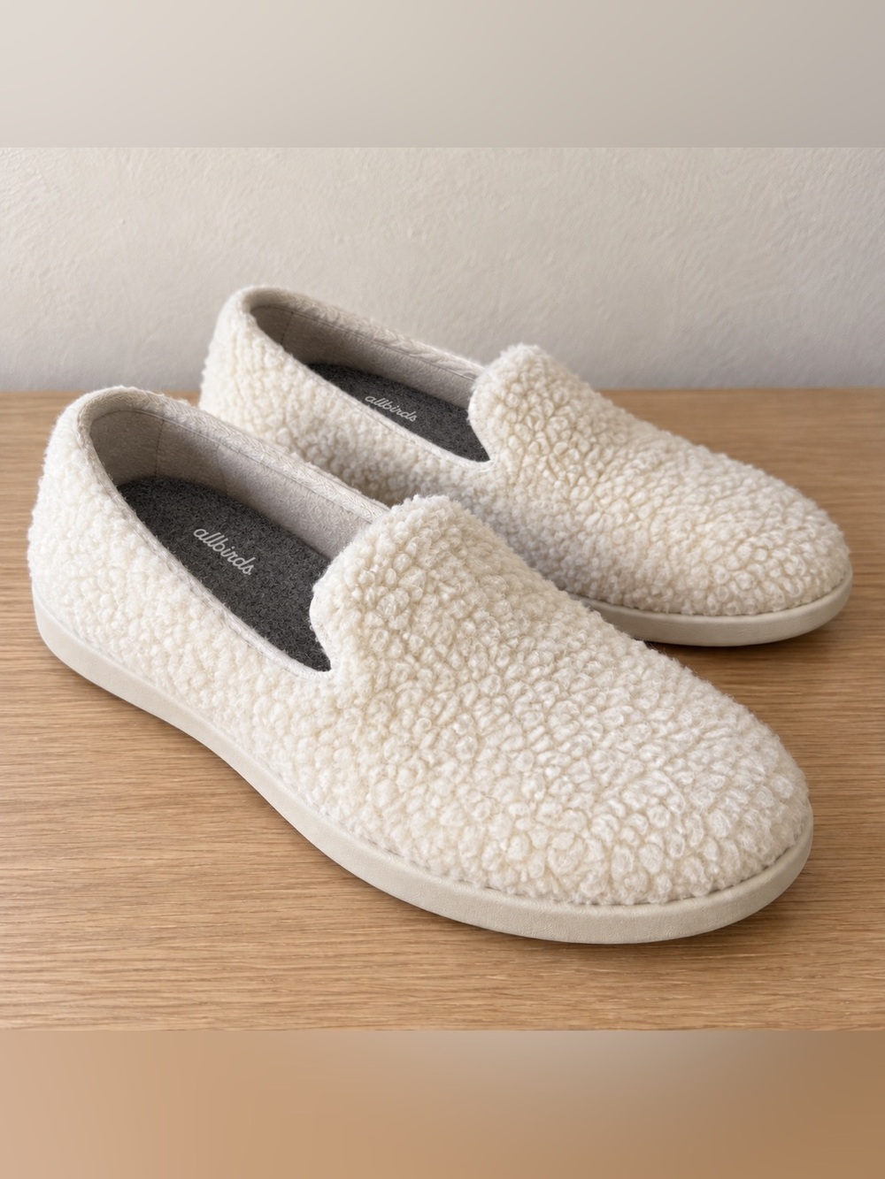 Allbirds Wool Lounger Fluff in Natural White (Cream) - Men’s Size 10